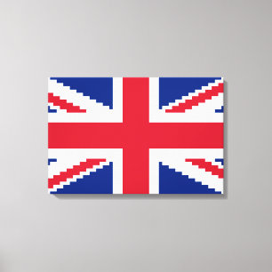 8 Bit Union Pixel Jack Canvas Print