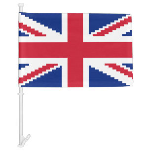 8 Bit Union Pixel Jack Car Flag