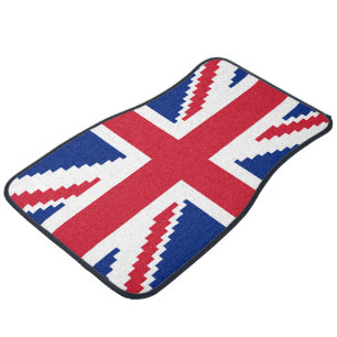 8 Bit Union Pixel Jack Car Floor Mat