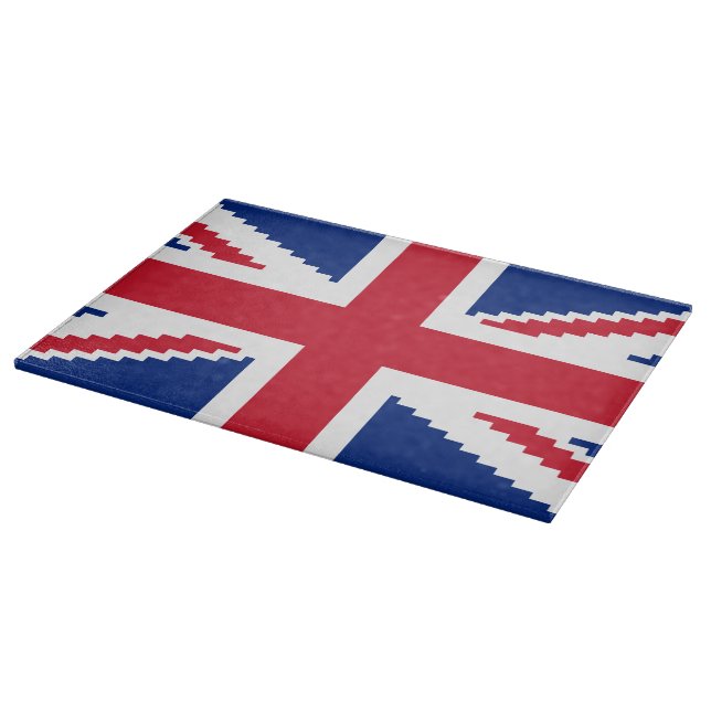 8 Bit Union Pixel Jack Cutting Board (Corner)