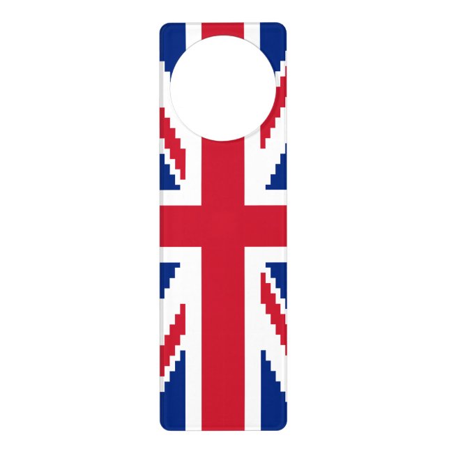 8 Bit Union Pixel Jack Door Hanger (Front)