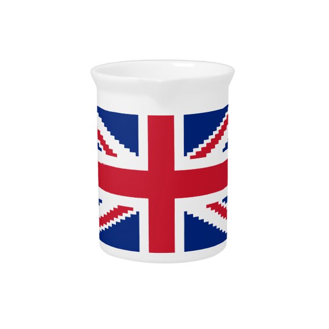 8 Bit Union Pixel Jack Drink Pitcher (Front)