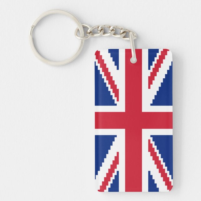 8 Bit Union Pixel Jack Keychain (Front)