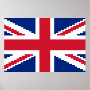 8 Bit Union Pixel Jack Poster