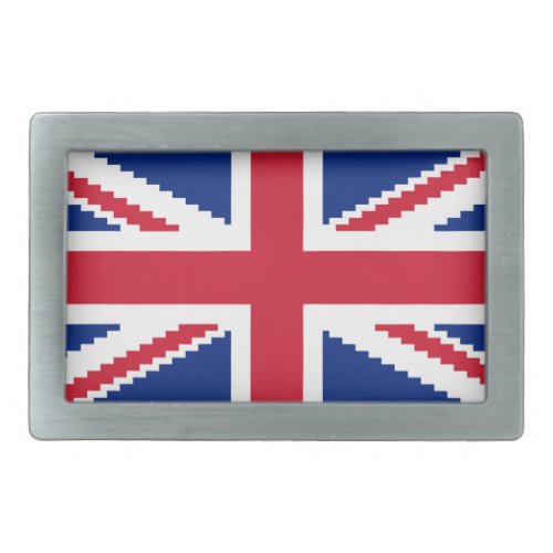 8 Bit Union Pixel Jack Rectangular Belt Buckle