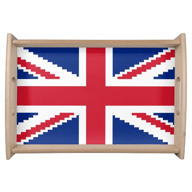 8 Bit Union Pixel Jack Serving Tray (Front)