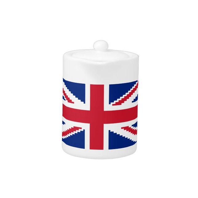 8 Bit Union Pixel Jack Teapot (Front)