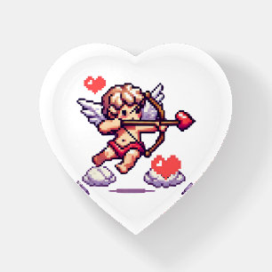 8 bit Valentine's Day classic/vintage Cupid Paperweight
