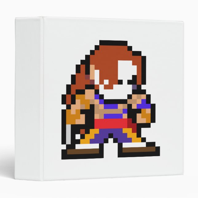 8-Bit Vega 3 Ring Binder (Front/Spine)