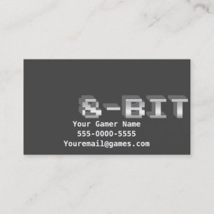 8-Bit Video Game Gamer Business Cards