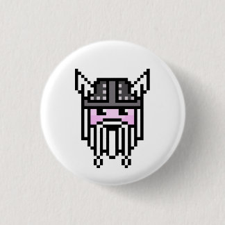 8 Bit Viking Pinback Button