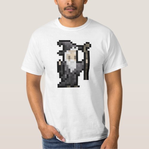 8_Bit Wizard Spell Casting Pixel Art T_Shirt