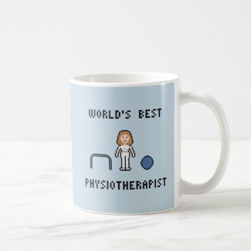 8 Bit Worlds Best Physiotherapist Mug