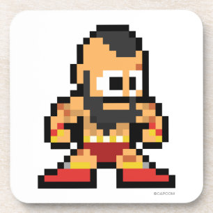 8-Bit Zangief Beverage Coaster
