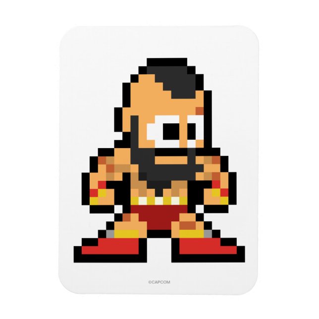 8-Bit Zangief Magnet (Vertical)