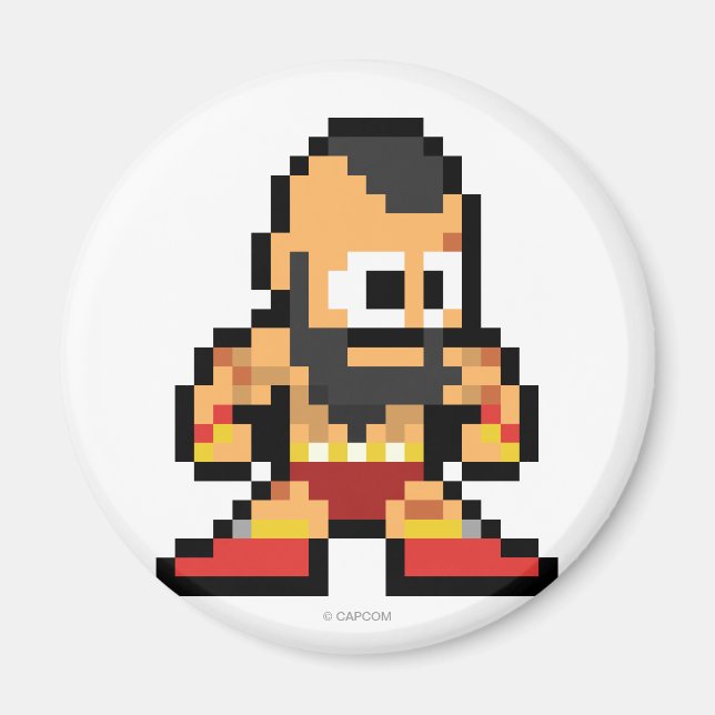 8-Bit Zangief Magnet (Front)
