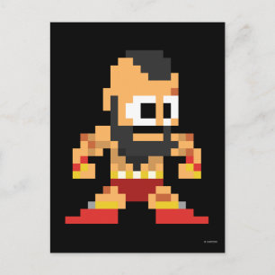 8-Bit Zangief Postcard