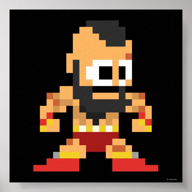 8-Bit Zangief Poster (Front)