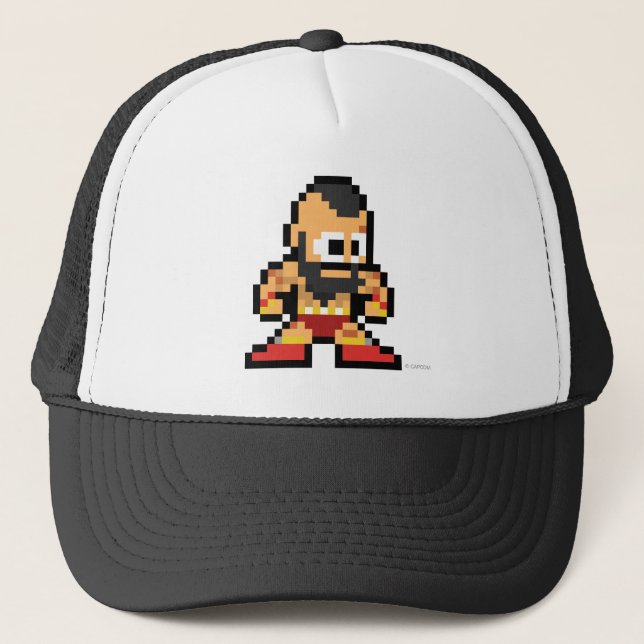 8-Bit Zangief Trucker Hat (Front)