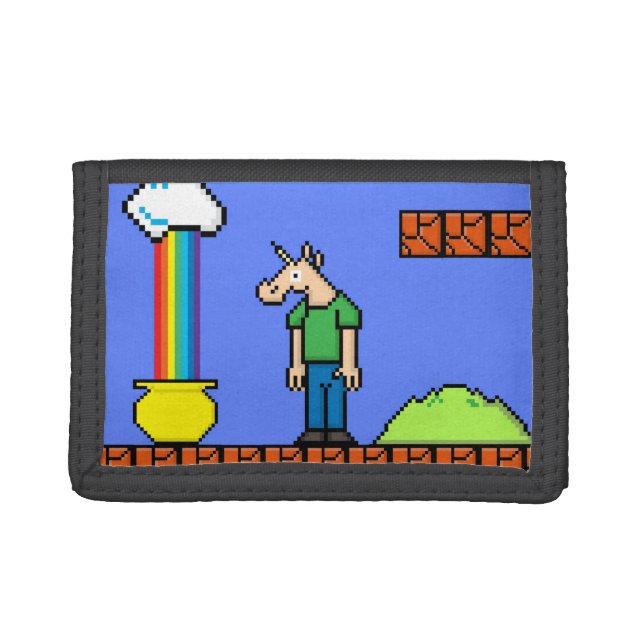 8 Bitish Unicorn Tri-fold Wallet (Front)