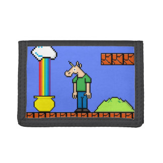 8 Bitish Unicorn Trifold Wallet