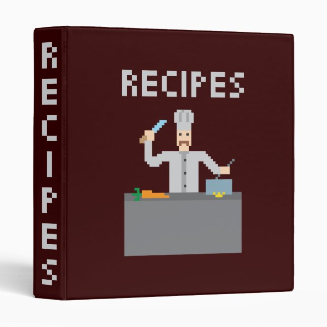 8 Bits Recipes Binder (Front/Spine)