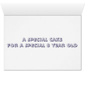 *8* CANDLES ON THIS CAKE FOR SPECIAL *8* YR OLD CARDS (Inside Horizontal (Bottom))