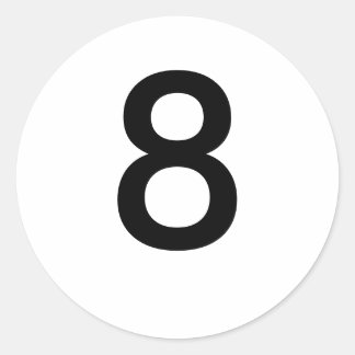 8 CLASSIC ROUND STICKER