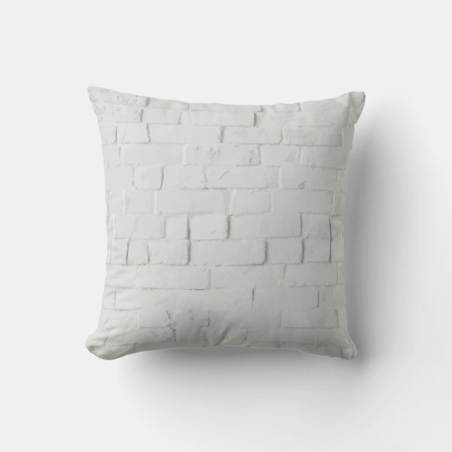 8 Colors - White - abstract design on Throw Pillow (Front)