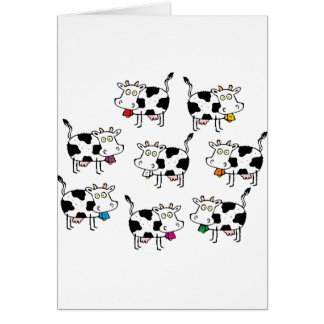 8 Cow Woman Cards