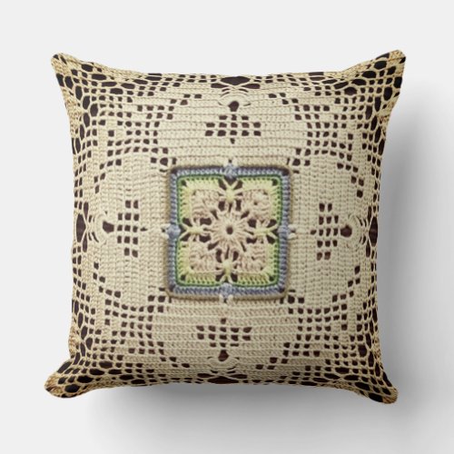 8 Crochet Home Decor Designs Throw Pillow