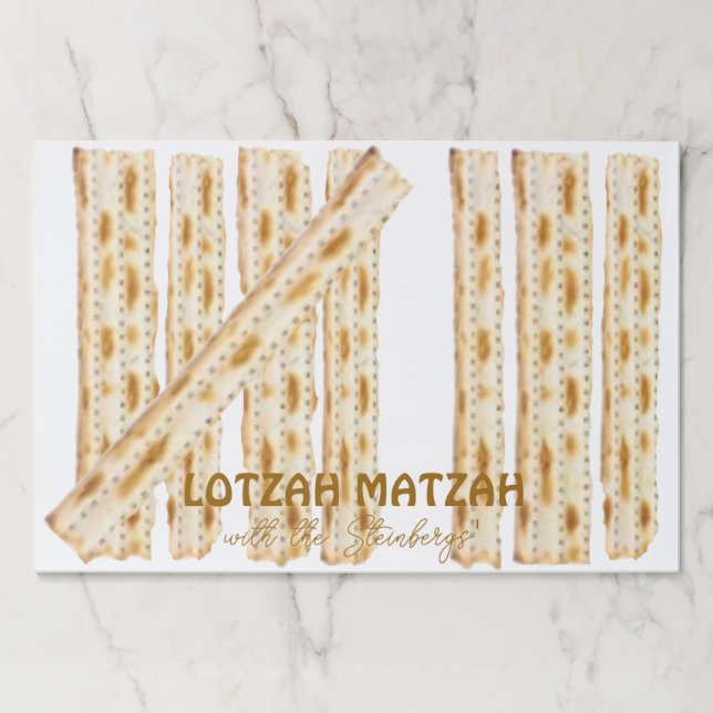8 Days Lotzah Matzah Paper Placemats (Front)
