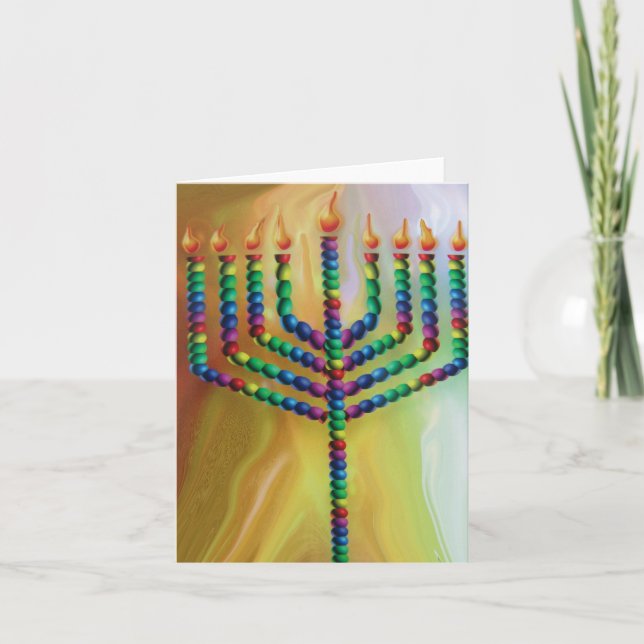 8 Days Of chanukah Holiday Card (Front)