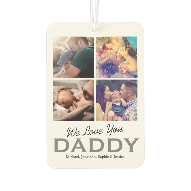 8 Family Photo Dad Air Freshener (Back)