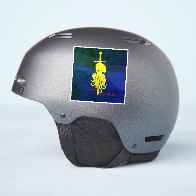8 feet, zero mercy sticker (Helmet Side)