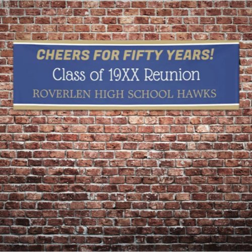 8 ft Banner Edit the year Class reunion Banner