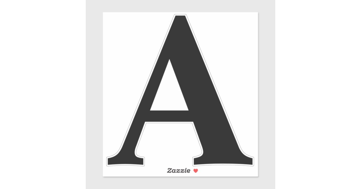 8 inch adhesive alphabet letter stickers zazzle