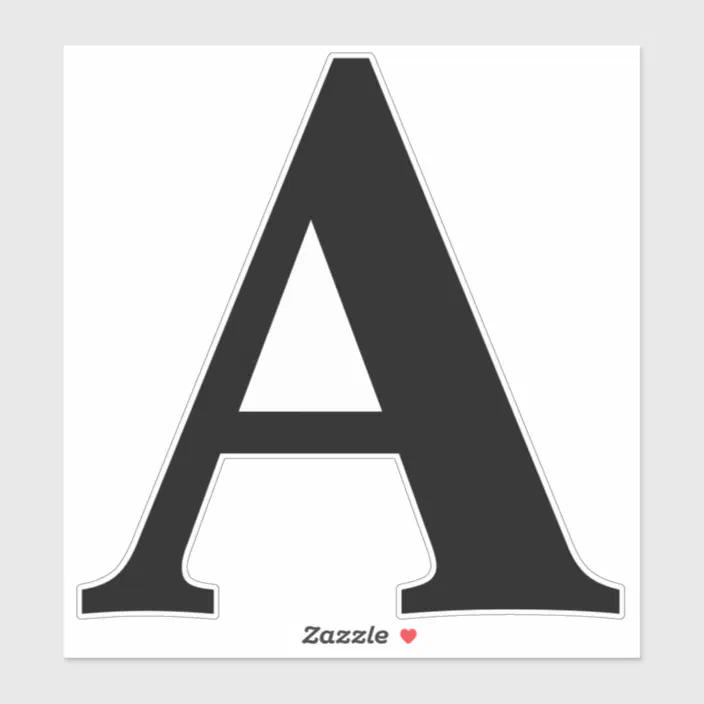 8 inch adhesive alphabet letter stickers zazzle com