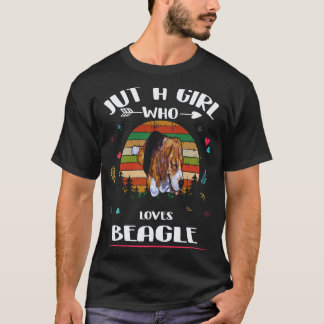 8 Just A Girl Who Loves Beagle T-Shirt