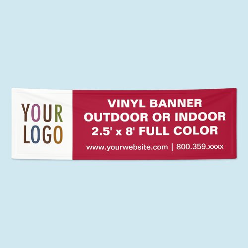 8 Large Custom Vinyl Banner Outdoor or Indoor