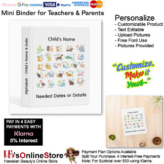 8 Learn Alphabet Add Childs Name Date Info Teacher Mini Binder