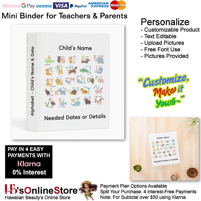 8 Learn Alphabet Add Childs Name Date Info Teacher Mini Binder (8 Learn Alphabet Add Child's Name Date Info Teacher Mini Binder.)