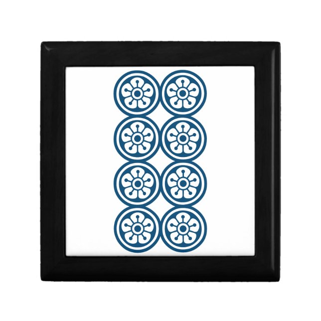 8 mahjong tiles / EIGHT OF CIRCLES -MAHJONG TILE- Gift Box (Front)