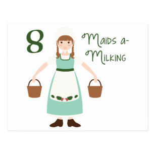 8 Maids A Milking Gifts on Zazzle