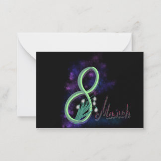 8 March Note Card