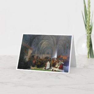 #8 Master Jan Hus Preaching at Bethlehem Chapel Card
