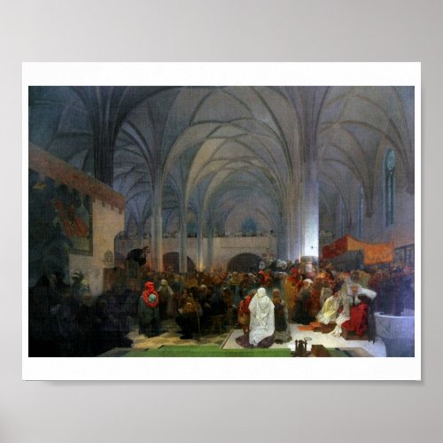 8 Master Jan Hus Preaching at Bethlehem Chapel Poster