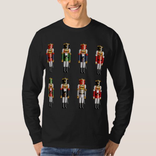 8 Nutty Nutcrackers In Uniforms T_Shirt