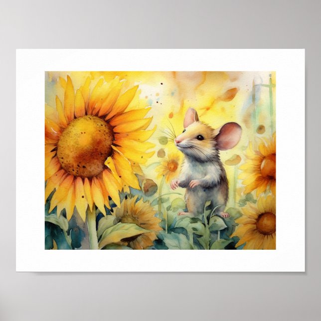 8 of 17 Sunflower Garden Miceville Poster (Front)