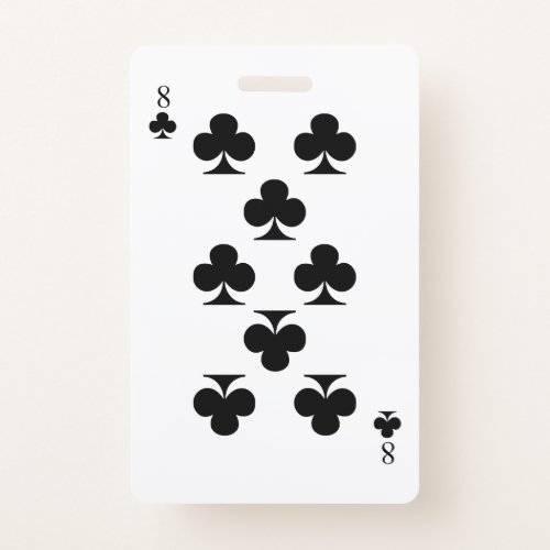 8 of Clubs Badge